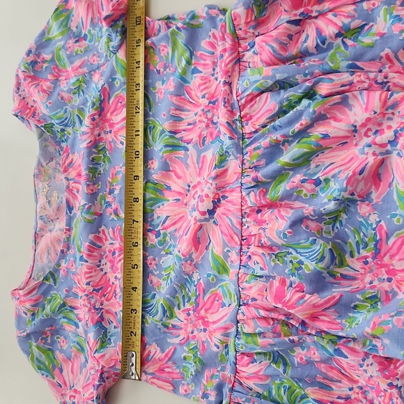 Lilly Pulitzer Geanna Short Sleeve Dress BLUE PERI SUNRISE BAY Midi Small NWT - Picture 10 of 10